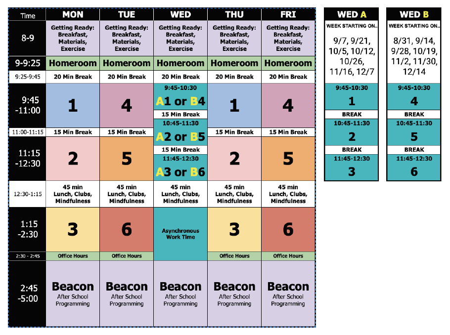 Presidio Bell Schedule SFUSD